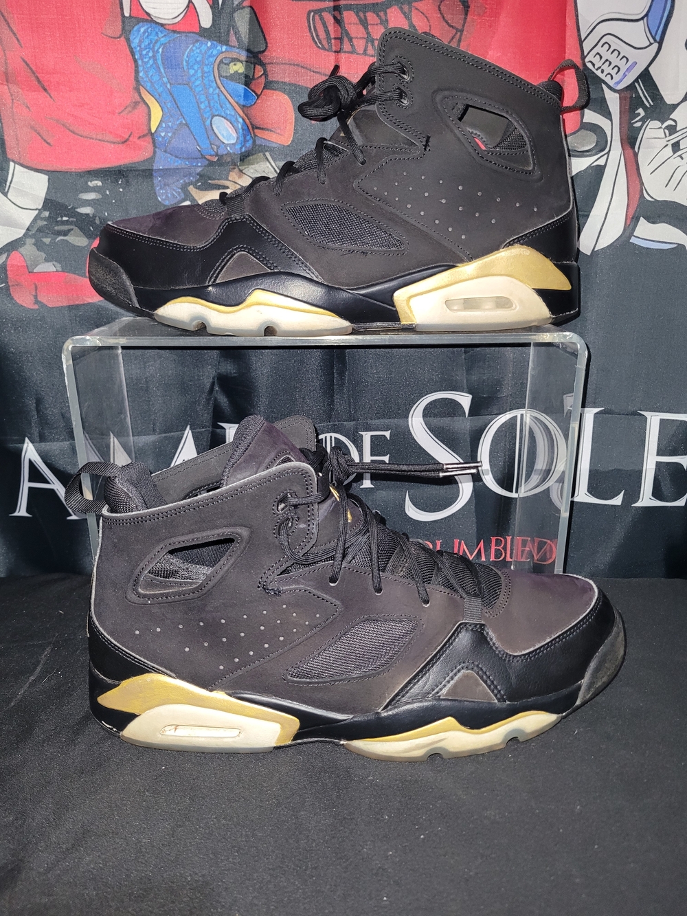 Jordan Flight Club 91 Sneakers Black Metallic Gold